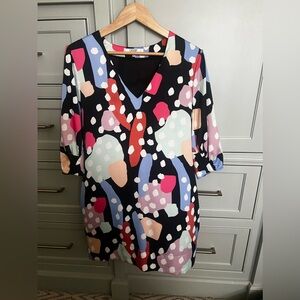 Crosby by Mollie Burch. Black lined mini. Size large.